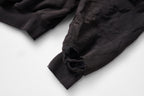 ULIPERY Distressed Glow Crinkled Hoodie