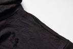 ULIPERY Distressed Glow Crinkled Hoodie