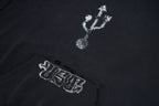 ULIPERY Distressed USB Graphic Hoodie