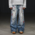 DND4DES Cartoon Chain Wide-Leg Jeans