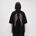 OVDY Wing Embroidered Patch Oversized T-Shirt
