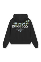 BONELESS Floral Embroidered Fleece-Lined Hoodie