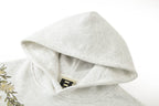 BONELESS Floral Embroidered Fleece-Lined Hoodie