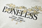 BONELESS Floral Embroidered Fleece-Lined Hoodie