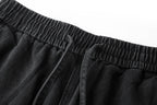 BONELESS Distressed Multi-Pocket Drawstring Cargo Jeans