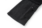 BONELESS Distressed Multi-Pocket Drawstring Cargo Jeans