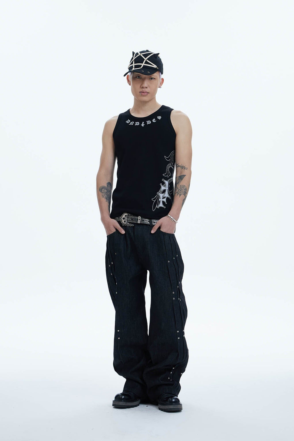 DND4DES Cross Graphic Tank Top