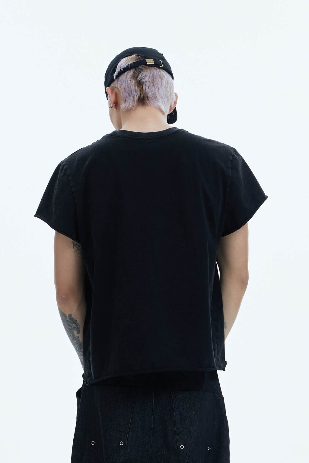DND4DES Punk Fanged Lips Distressed Tee