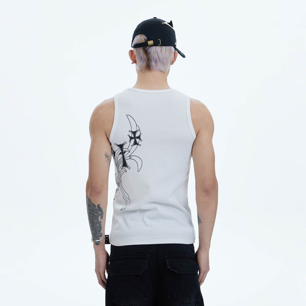 DND4DES Cross Graphic Tank Top