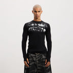DND4DES Grillz Graphic Slim Long-Sleeve Tee