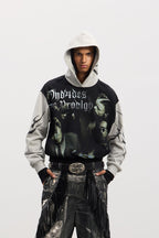DND4DES Rockstar Full-Print Contrast Hoodie