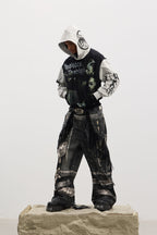 DND4DES Rockstar Full-Print Contrast Hoodie
