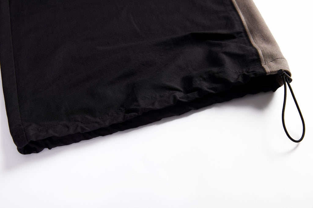 ERROR CODE ROBOT Diagonal Stripe Suede Track Pants