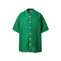 ME DA IGUAL Essential Striped Mesh Button-Up Half Shirt