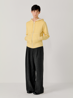 OPICLOTH Herringbone Pleated Wool-Blend Trousers