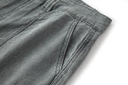 BONELESS Washed Sprinkle Pleated Knee Cargo Jeans