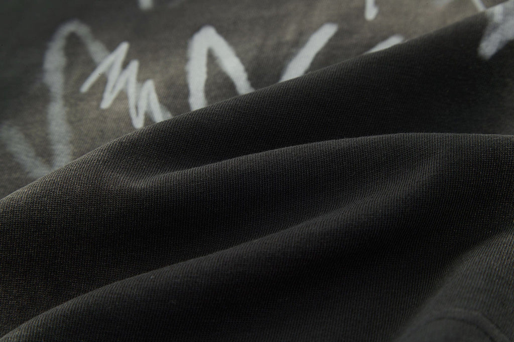 BONELESS Graffiti Distressed Washed T-Shirt