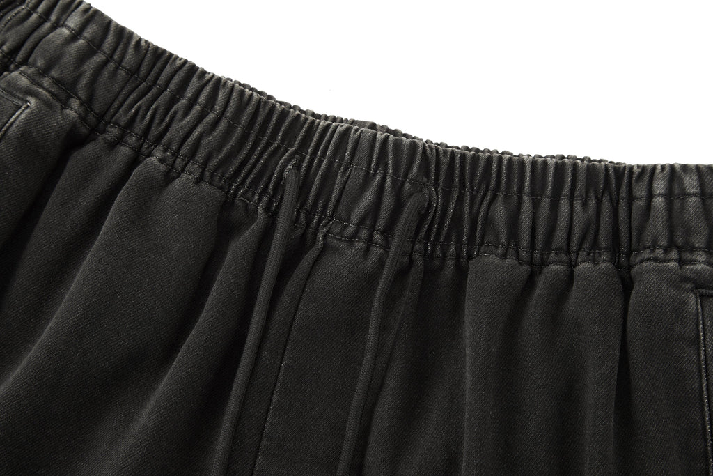 BONELESS Washed Embroidered LOGO Drawstring Shorts