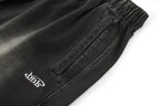 BONELESS Washed Embroidered LOGO Drawstring Shorts
