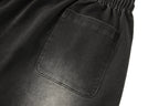 BONELESS Washed Embroidered LOGO Drawstring Shorts