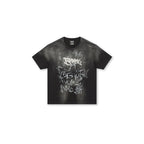 BONELESS Graffiti Distressed Washed T-Shirt