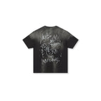 BONELESS Graffiti Distressed Washed T-Shirt