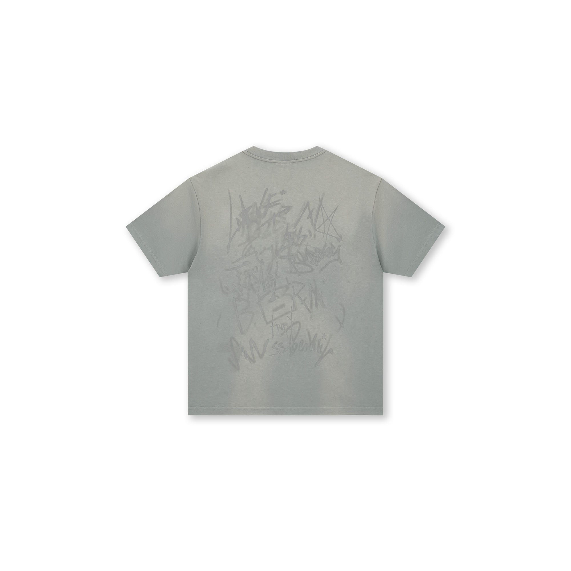 BONELESS Graffiti Distressed Washed T-Shirt