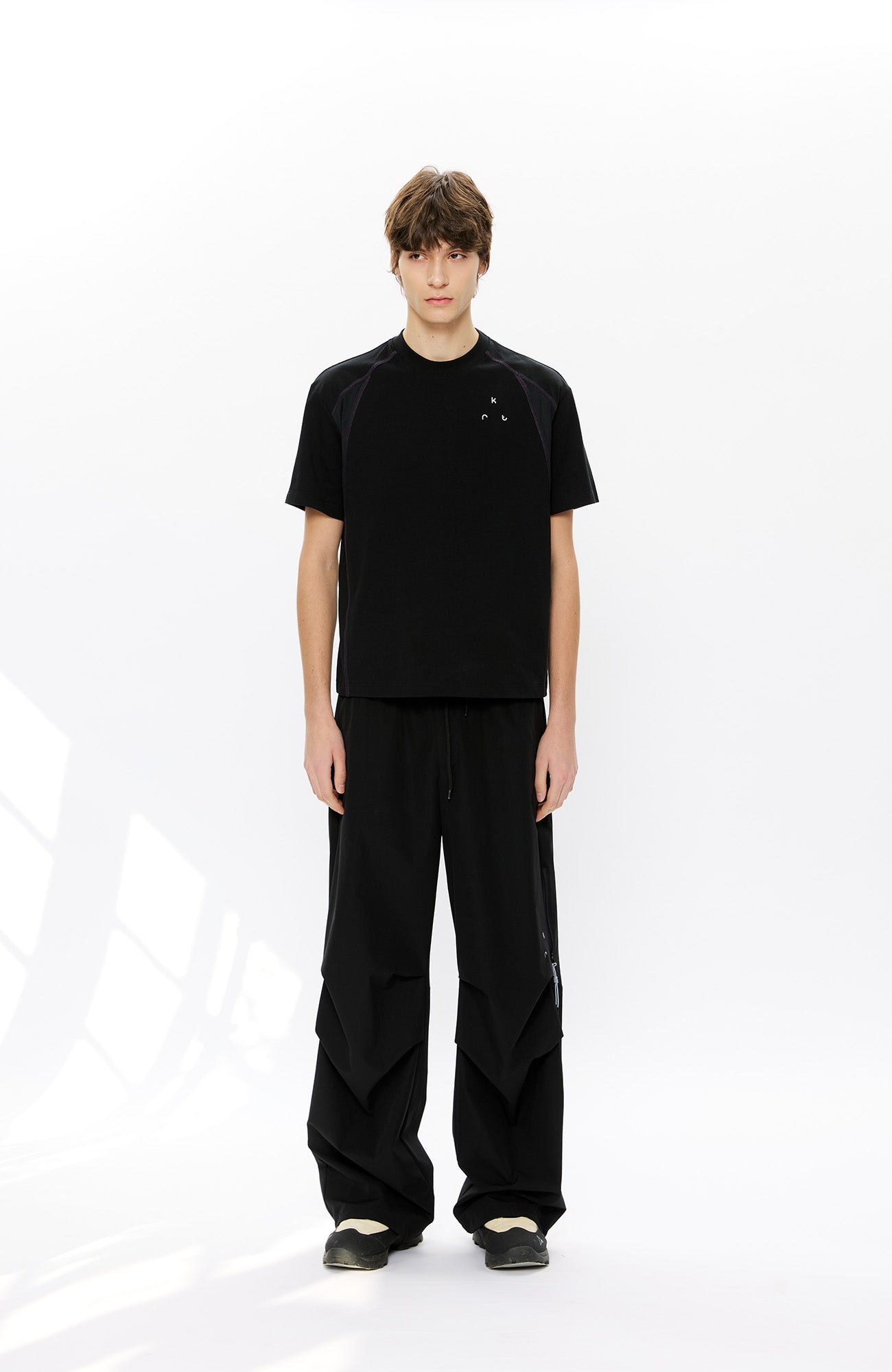 KREATE Contrast Saddle-Stitch Knit Tee