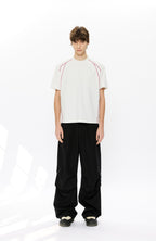 KREATE Contrast Saddle-Stitch Knit Tee