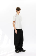 KREATE Contrast Saddle-Stitch Knit Tee