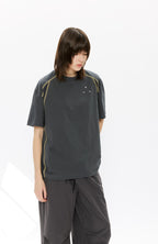 KREATE Contrast Saddle-Stitch Knit Tee