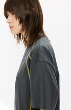 KREATE Contrast Saddle-Stitch Knit Tee