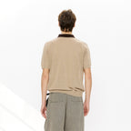 KREATE Retro Diamond-Knit Short Sleeve Polo