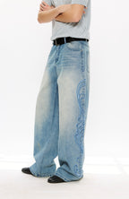 KREATE Totem Embroidered Jeans