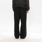 KREATE Pinstripe Pleated Draped Wide Trousers