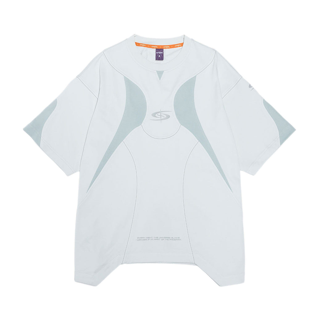XIPHEVIL Curve Spliced Quick-Dry Sorona T-Shirt Ice