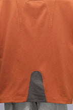 XIPHEVIL Curve Spliced Quick-Dry Sorona T-Shirt Orange