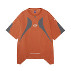 XIPHEVIL Curve Spliced Quick-Dry Sorona T-Shirt Orange