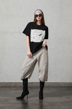 ORGANIC EMOTION Script Patchwork Sorona T-Shirt