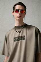 ORGANIC EMOTION Spray-Faded Ticket Graphic T-Shirt
