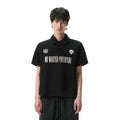 SAVAGEGROWTHWORLD No Wasted Potential Stripe-Back Polo T-Shirt