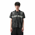 SAVAGEGROWTHWORLD OVERDOSE Distressed Striped Jersey