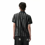 SAVAGEGROWTHWORLD OVERDOSE Distressed Striped Jersey