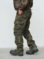 NEIGBORL Retro Multi-Pocket Camo Cargo Pants