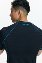 PUMPPLUS Contrast Piping Slim Quick-Dry Training Tee