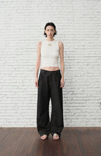 ORGANIC EMOTION Contrast-Paneled Workwear Jeans