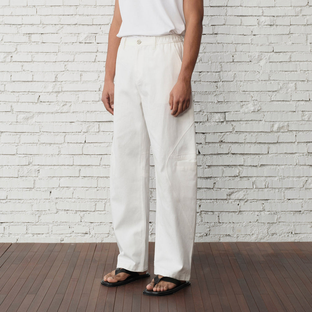 ORGANIC EMOTION Curved-Seam Workwear Jeans