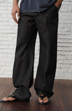 ORGANIC EMOTION Contrast-Paneled Workwear Jeans