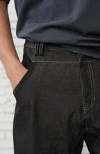 ORGANIC EMOTION Contrast-Paneled Workwear Jeans
