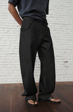 ORGANIC EMOTION Contrast-Paneled Workwear Jeans